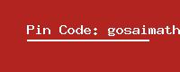 Pin Code: gosaimath