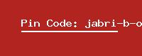 Pin Code: jabri-b-o