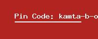 Pin Code: kamta-b-o