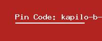 Pin Code: kapilo-b-o