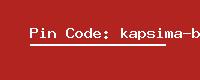 Pin Code: kapsima-b-o