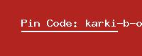 Pin Code: karki-b-o