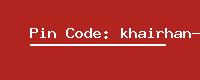 Pin Code: khairhan-b-o