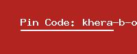 Pin Code: khera-b-o