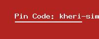 Pin Code: kheri-simbal-wali