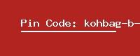 Pin Code: kohbag-b-o