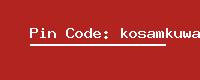 Pin Code: kosamkuwa-b-o