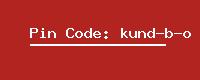 Pin Code: kund-b-o