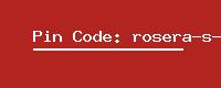 Pin Code: rosera-s-o
