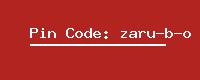 Pin Code: zaru-b-o